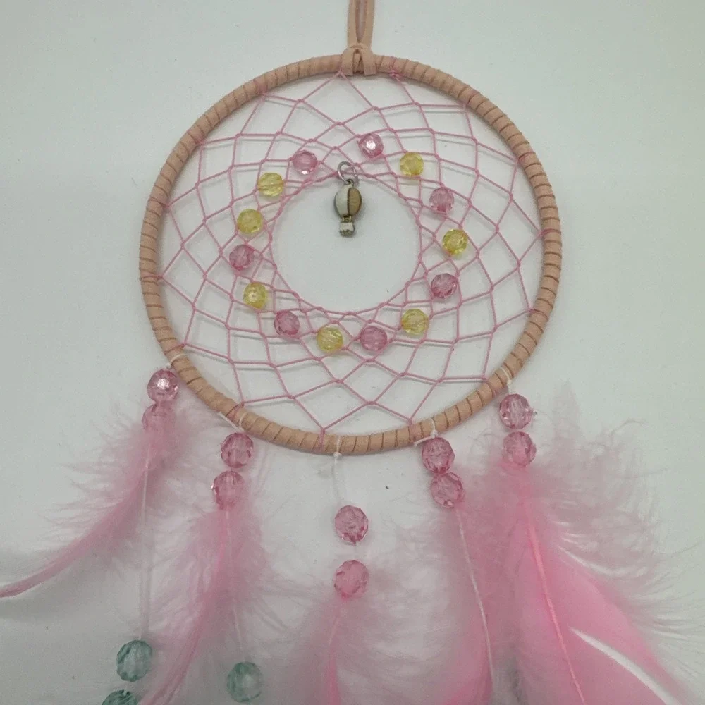 Pastel Colors‎ Dreamcatcher With Feathers And Beads 20